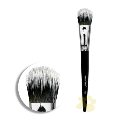 A42 Pincel Duo Fiber p/ Corretivo, Contorno - Linha Max - Macrilan