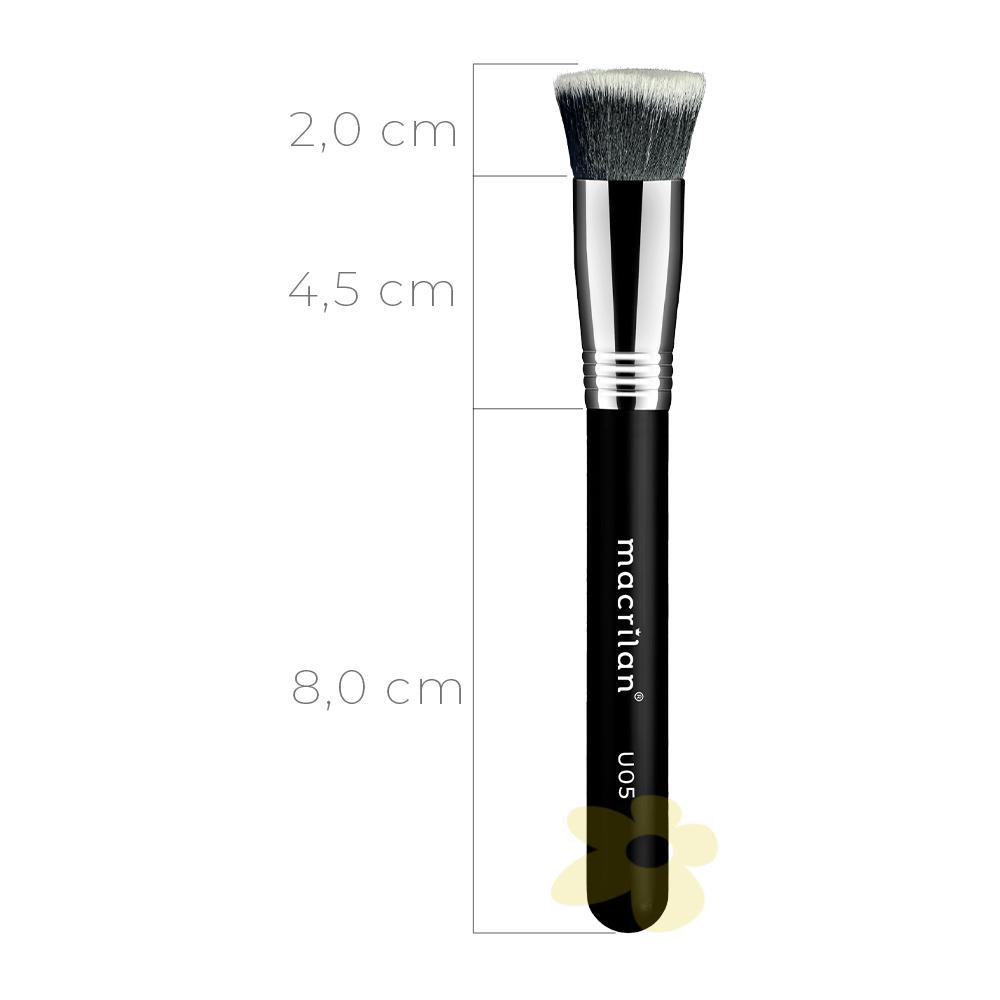 U05 Pincel Kabuki Reto - Linha Ultra Essencial - Macrilan