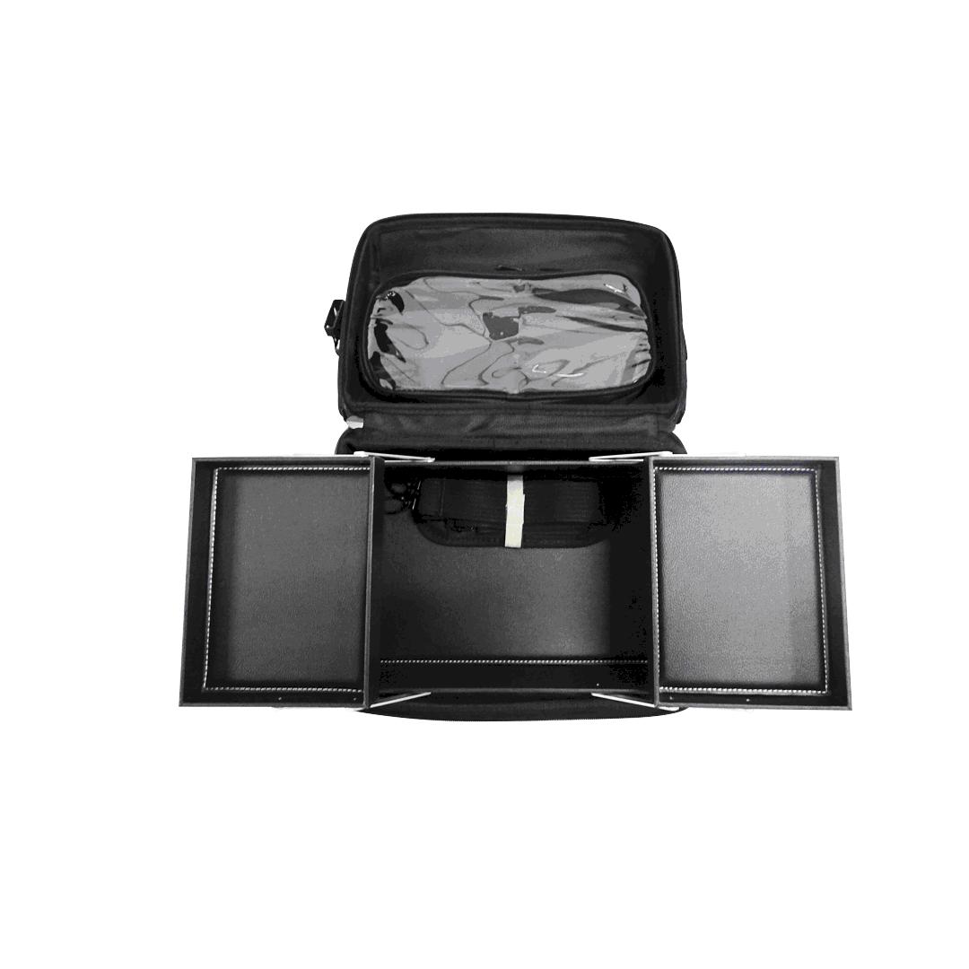 Maleta Makeup Nylon Case 4 Wells - Daymakeup