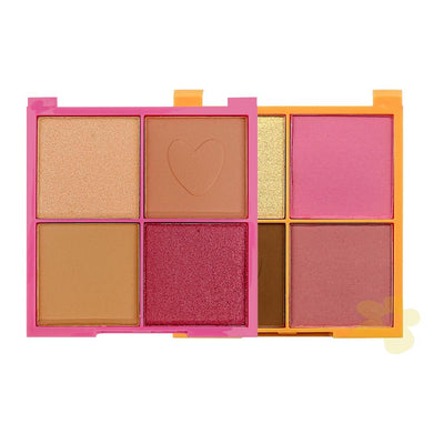 Quarteto de Contorno, Blush e Iluminador - Melu by Ruby Rose