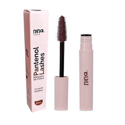 Máscara de Cílios Alonga e Define Brown - Nina Makeup