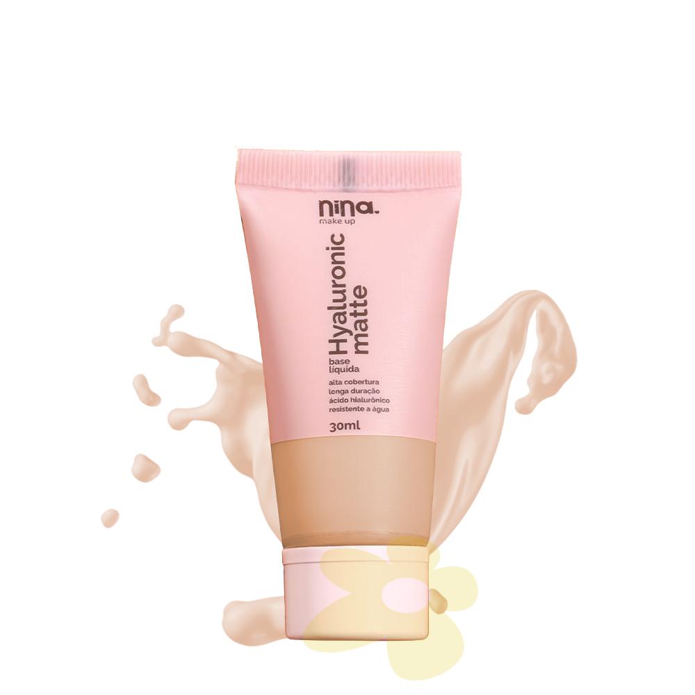 Base Líquida - Hyaluronic Matte - Nina Makeup venc. 10/26