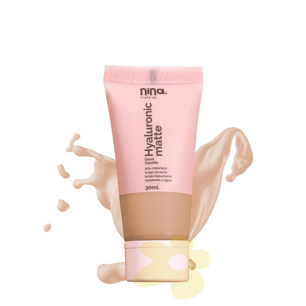 Base Líquida - Hyaluronic Matte - Nina Makeup venc. 10/26