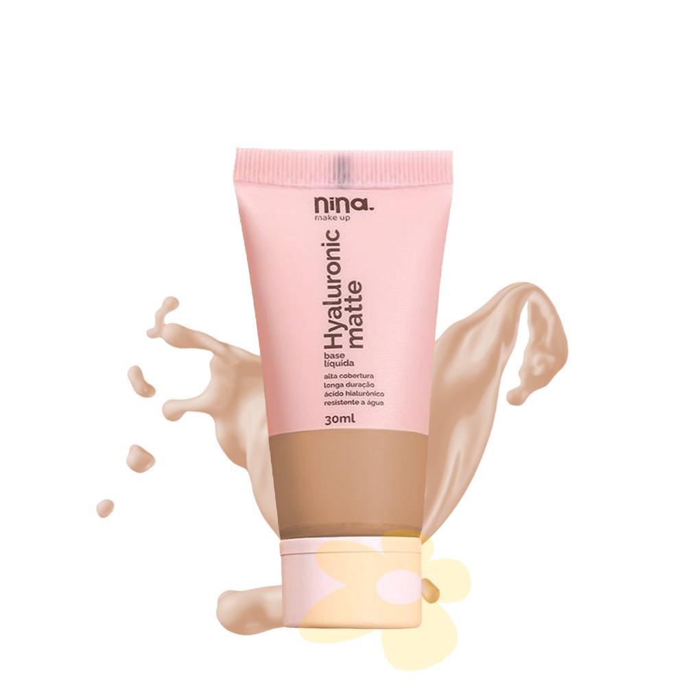 Base Líquida - Hyaluronic Matte - Nina Makeup venc. 10/26