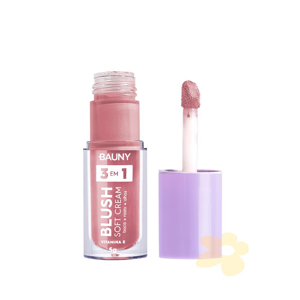 Blush Líquido Soft Cream 3x1 - Bauny