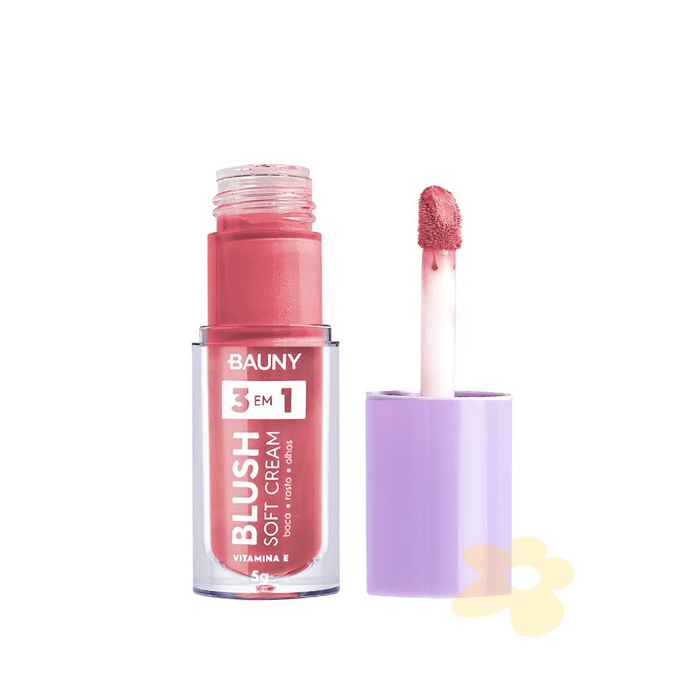 Blush Líquido Soft Cream 3x1 - Bauny