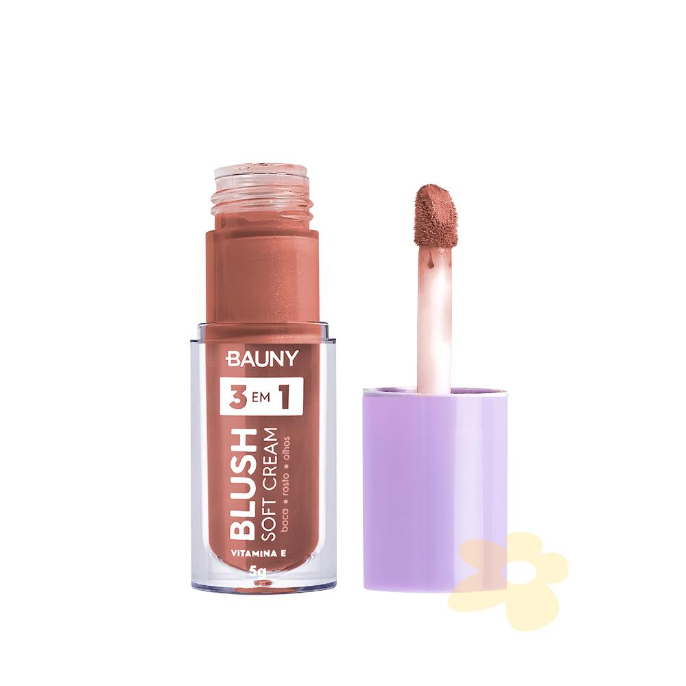 Blush Líquido Soft Cream 3x1 - Bauny