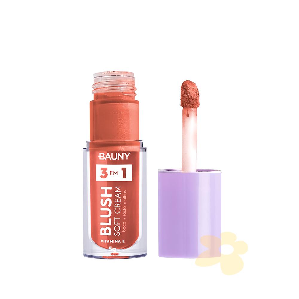 Blush Líquido Soft Cream 3x1 - Bauny