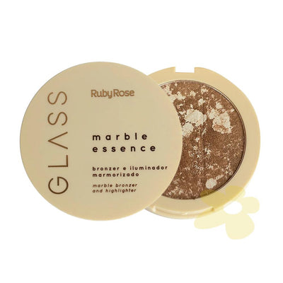 Bronzer e Iluminador Marmorizado 1 - Linha Glass - Ruby Rose