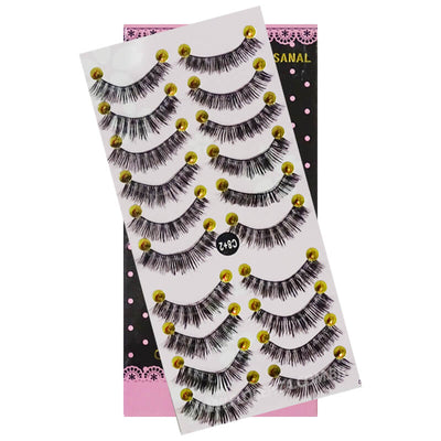 #C8+2  Cílios Postiços 10 Pares - Miss Frandy