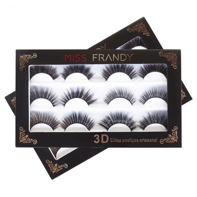 Cílios Postiços 6 pares 3DC17 - Miss Frandy