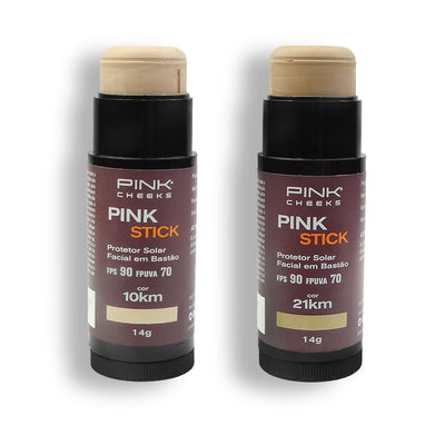 Protetor Solar Facial Stick FPS 90 FPUVA 70 - Pink Cheeks
