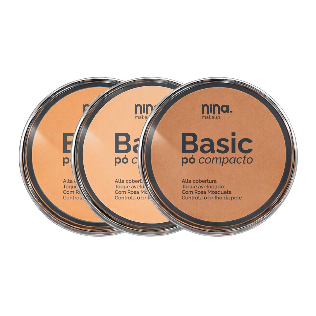 Pó Compacto Basic - Nina Makeup