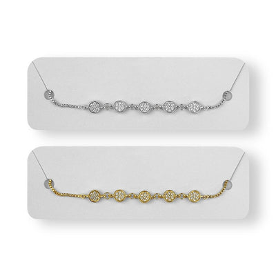 Pulseira Ajustável com Zircônia - Importado