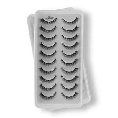 E08 MINI - Cartela de Cílios 3D 10 pares - Importado
