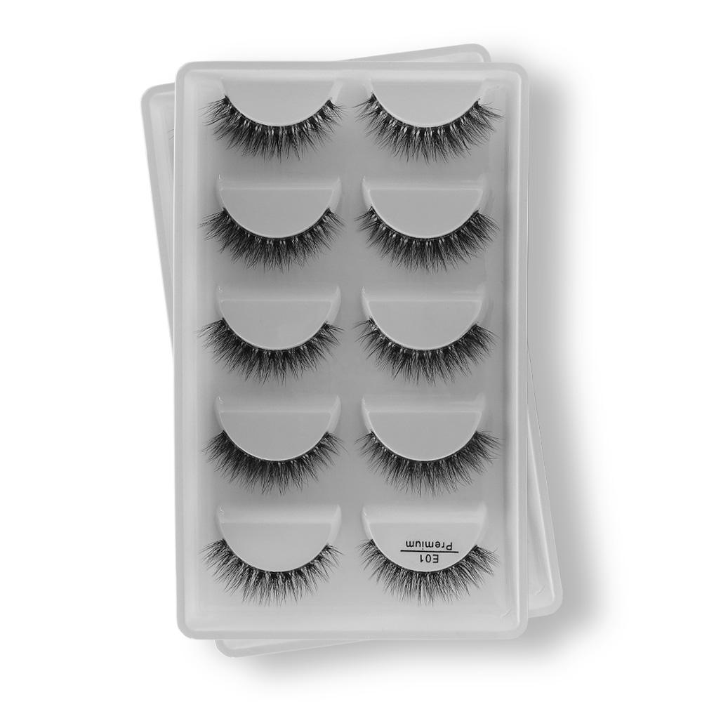 E01 Premium Cílios 5 pares - Importado