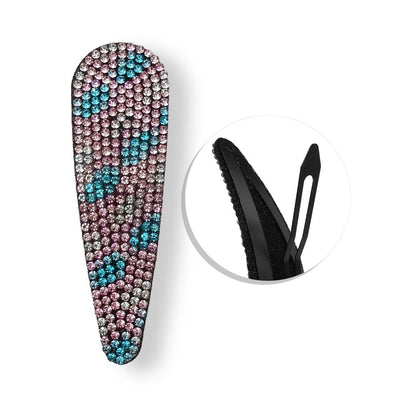 Presilha Tic Tac com Strass Rosa e Azul - Importado
