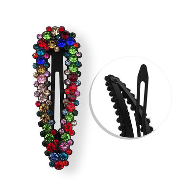Presilha Tic Tac com Strass Coloridos - Importado