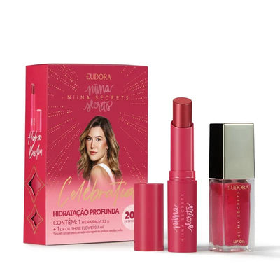 Kit Celebration: Hidra Balm + Lip Oil Shine - Niina Secrets
