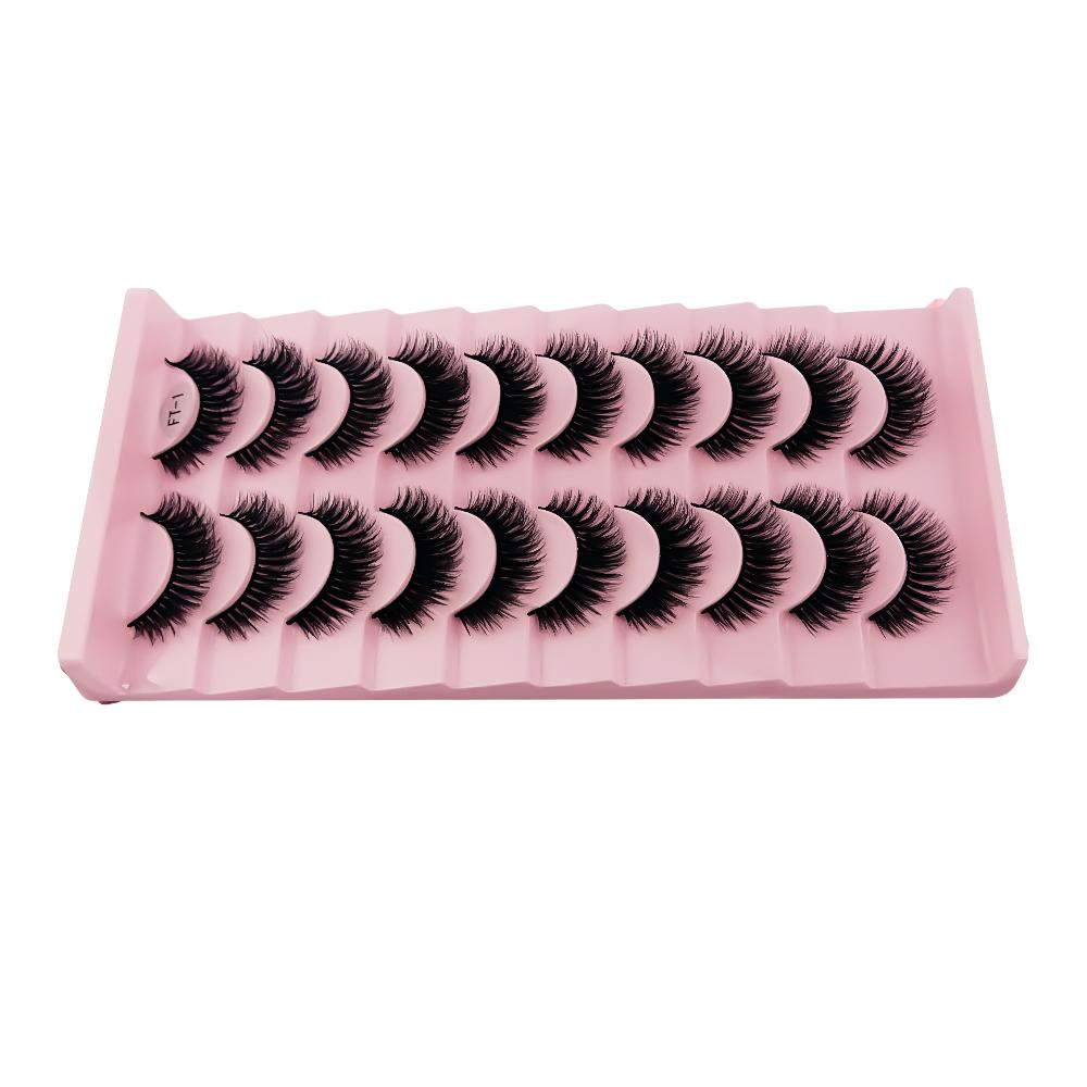 Cartela de Cílios 3d | 10 pares #FT-1