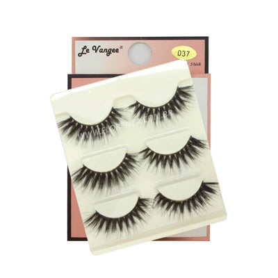 #037 | Cílios Mink 3d 3 pares | Le Vangee