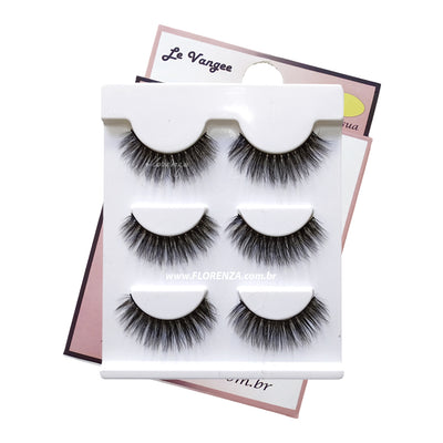 #888 | Cílios Mink 3d 3 pares | Le Vangee