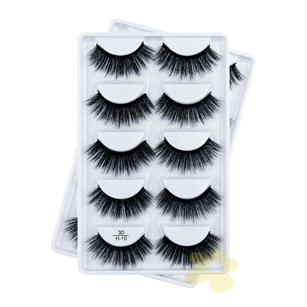 H10 - Cartela de Cílios 3d 5 pares - Importado