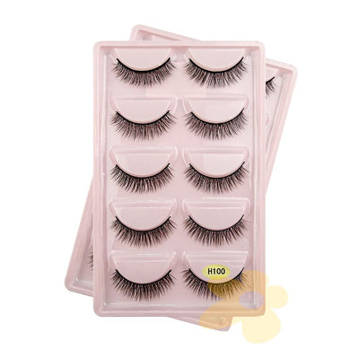 H100 - Cartela de Cílios 3d 5 pares - Importado