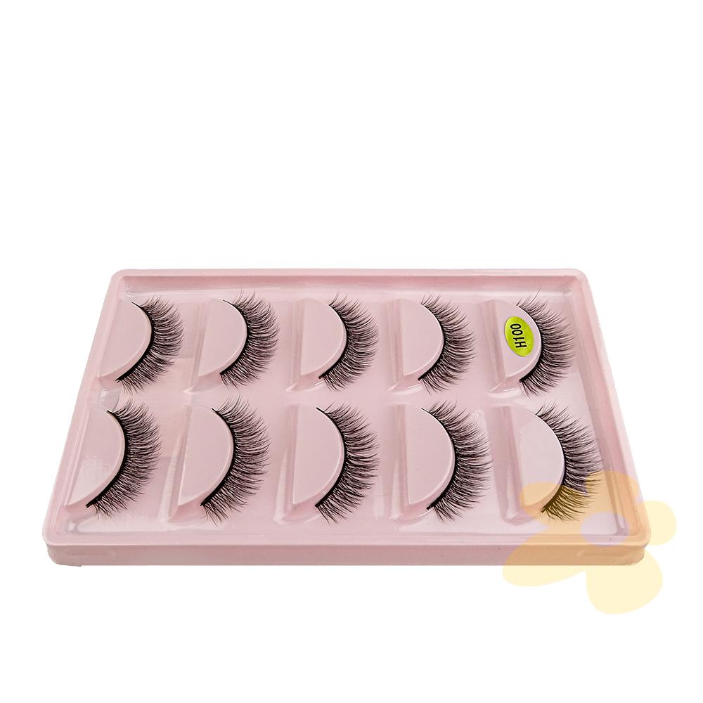 H100 - Cartela de Cílios 3d 5 pares - Importado