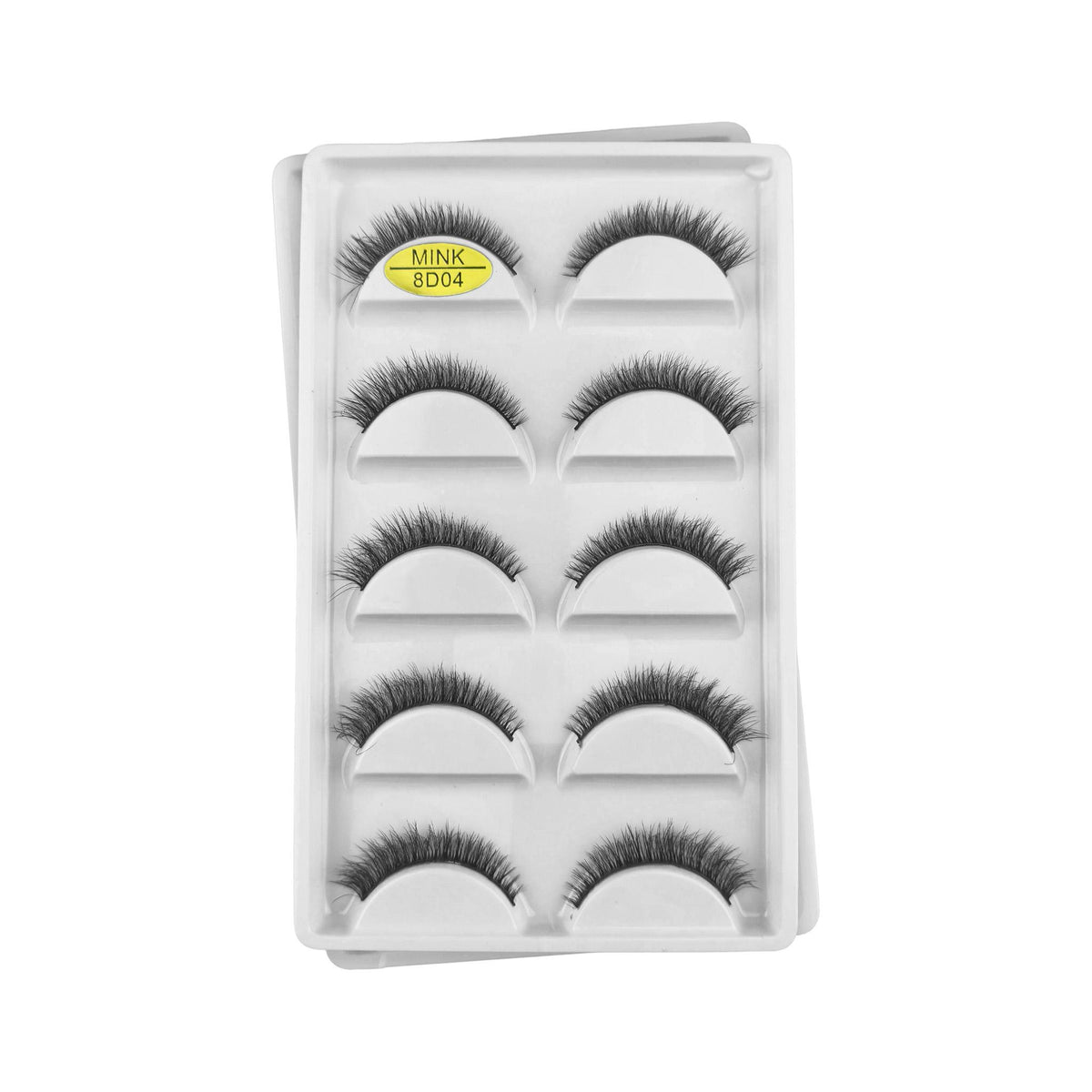 8D04 Cílios Postiços 5 Pares - Importado