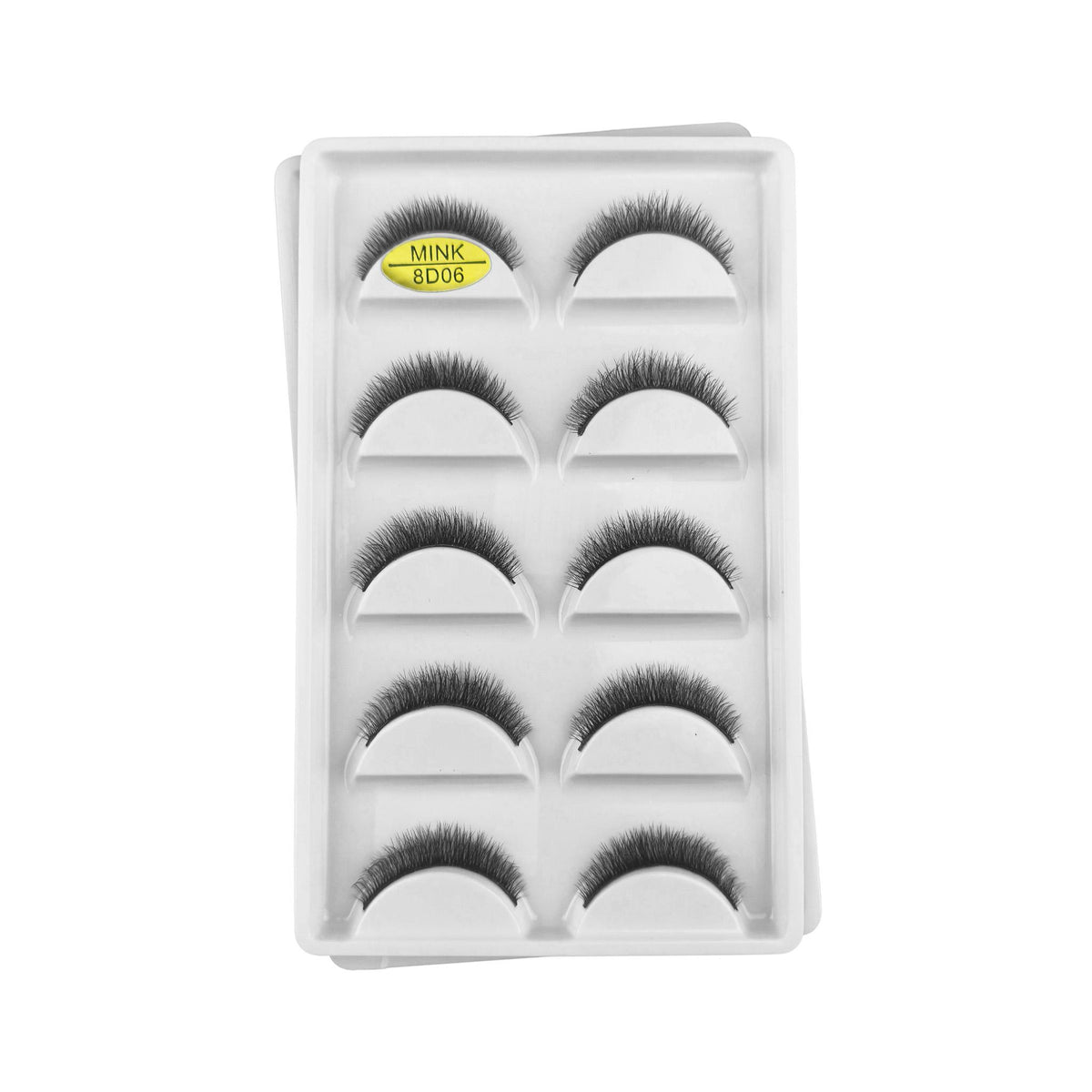 8D06 Cílios Postiços 5 Pares - Importado