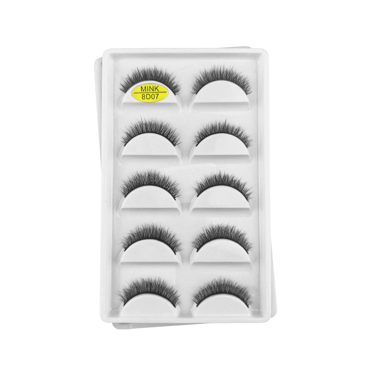 8D07 Cílios Postiços 5 Pares - Importado