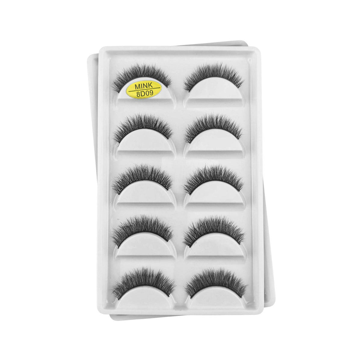 8D09 Cílios Postiços 5 Pares - Importado