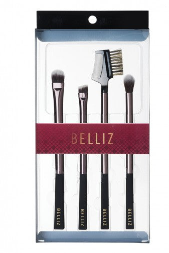 Conjunto de Pincéis para Olhos Unique com 4 unidades | Belliz