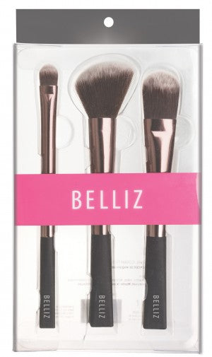Conjunto Pincéis Unique com 3 unidades - Belliz