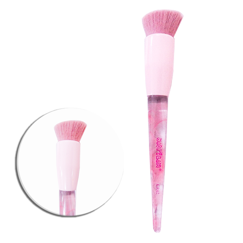 CR02 - Pincel Kabuki Angular - Linha Cristal - Macrilan