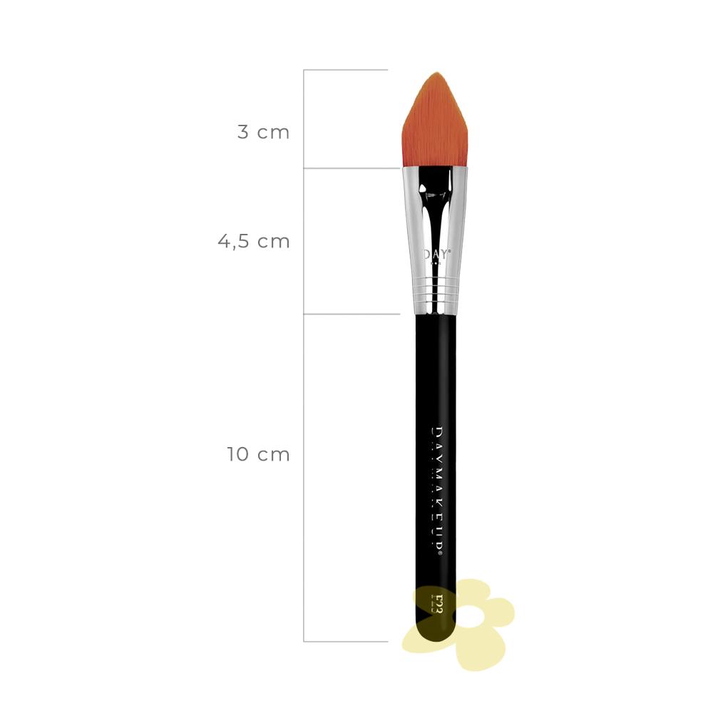 F23 - Pincel Base e Corretivo Pointed - Daymakeup