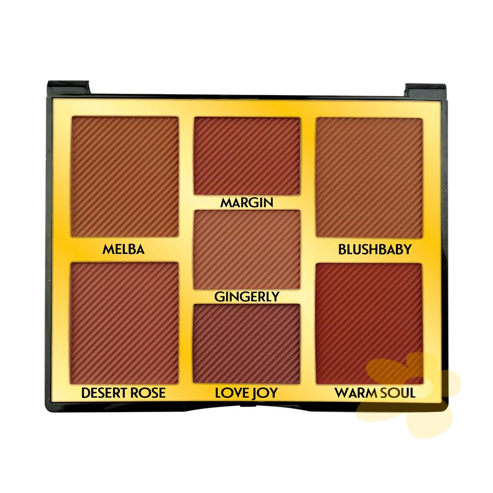 Palette Color Blush 7 Cores | Miss Rose