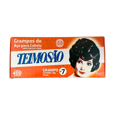 Grampo Teimosão Preto N7 (400 un.) - Teimoso