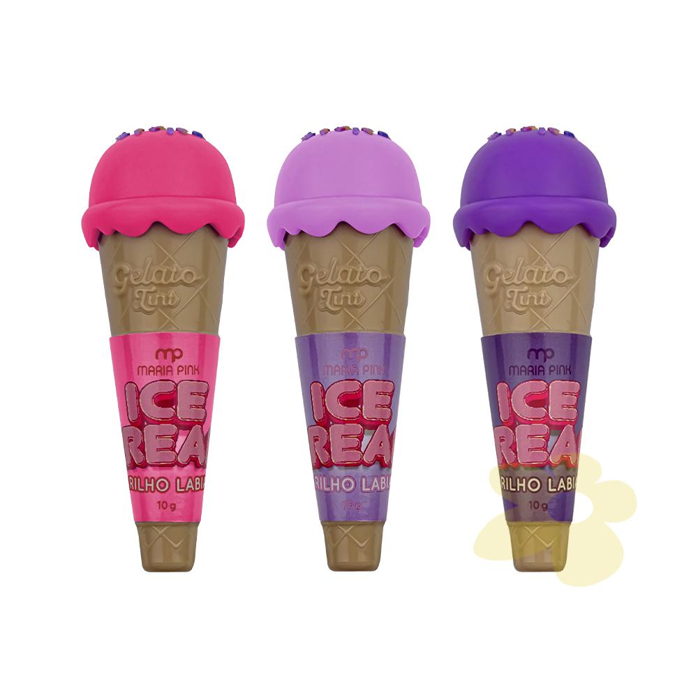 Brilho Labial Ice Cream - Maria Pink