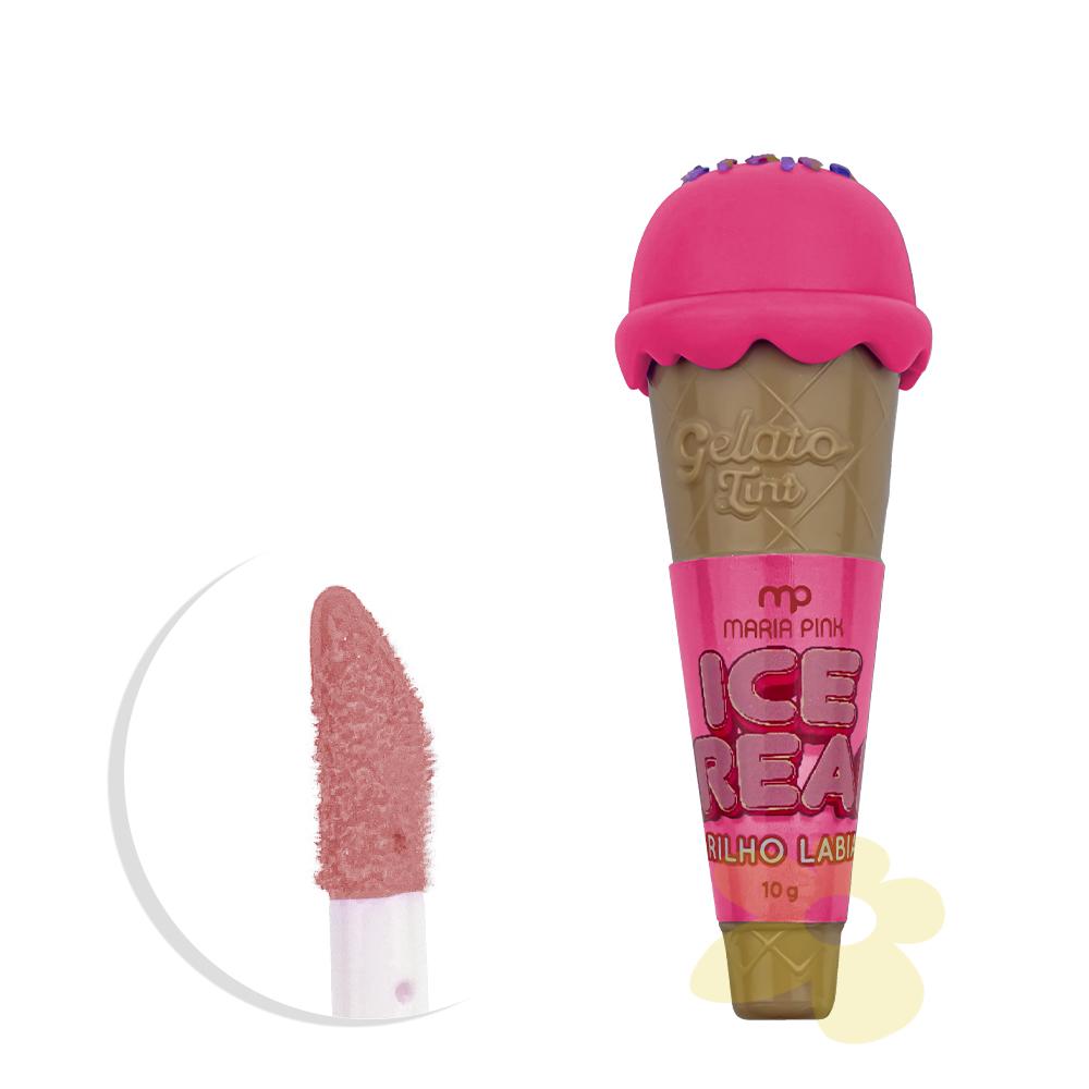 Brilho Labial Ice Cream - Maria Pink