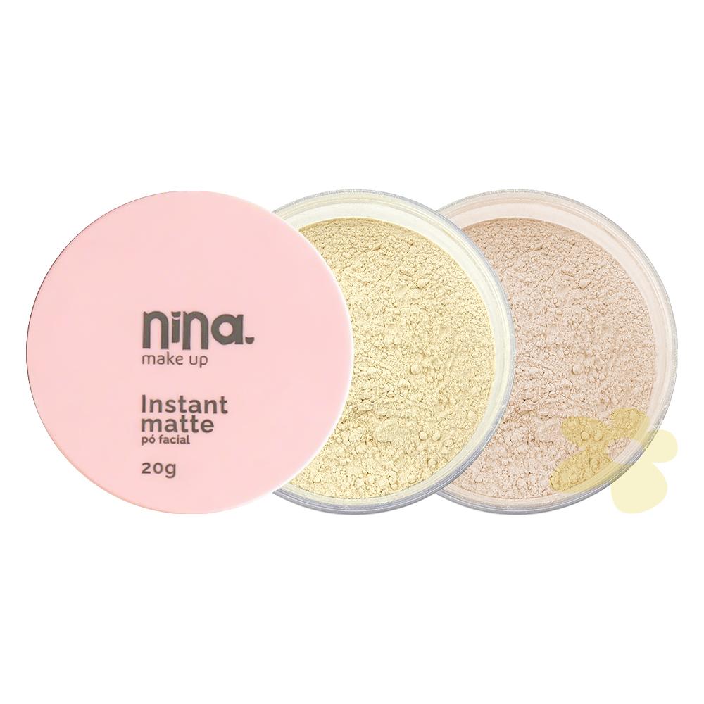 Pó Facial - Instant Matte - Nina Makeup