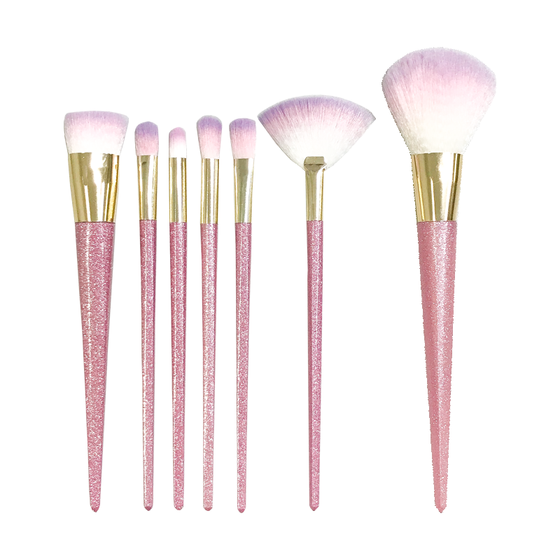 Kit com 7 Pincéis (Necessaire com Pompom) - Miss Frandy