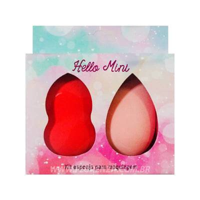 Kit de esponjas para maquiagem  Rainbow - Hello Mini