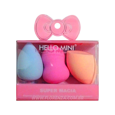 Kit de mini esponjas para maquiagem 1 - Hello Mini