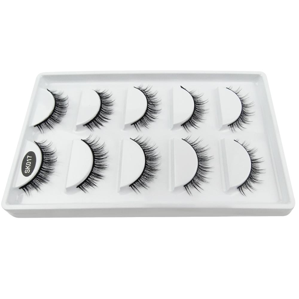 Cílios Postiços Premium - 5 pares - Le Vangee  #3D-SK017