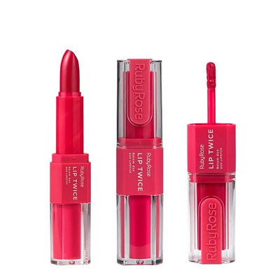 Batom Duo Lip Twice - Ruby Rose