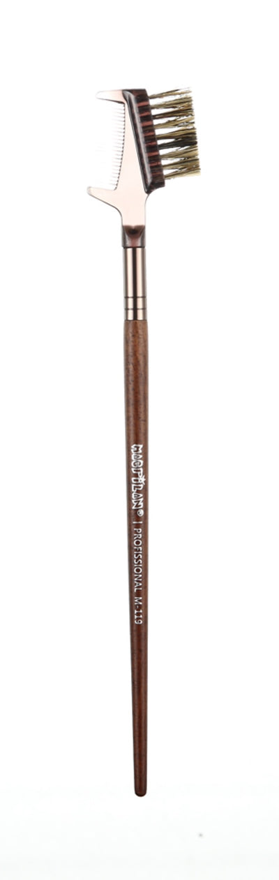 M119 Pincel Duplo Pente e Escova - Linha Madeira - Macrilan