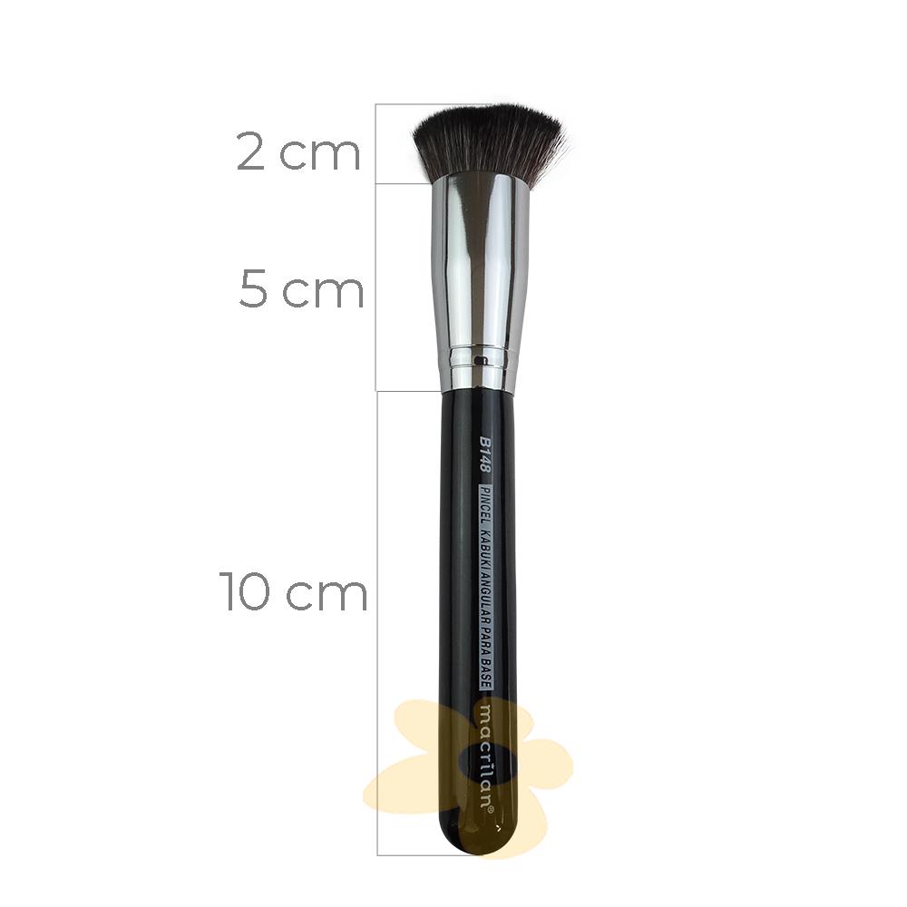 B148 - Pincel Kabuki Angular - Linha B - Macrilan
