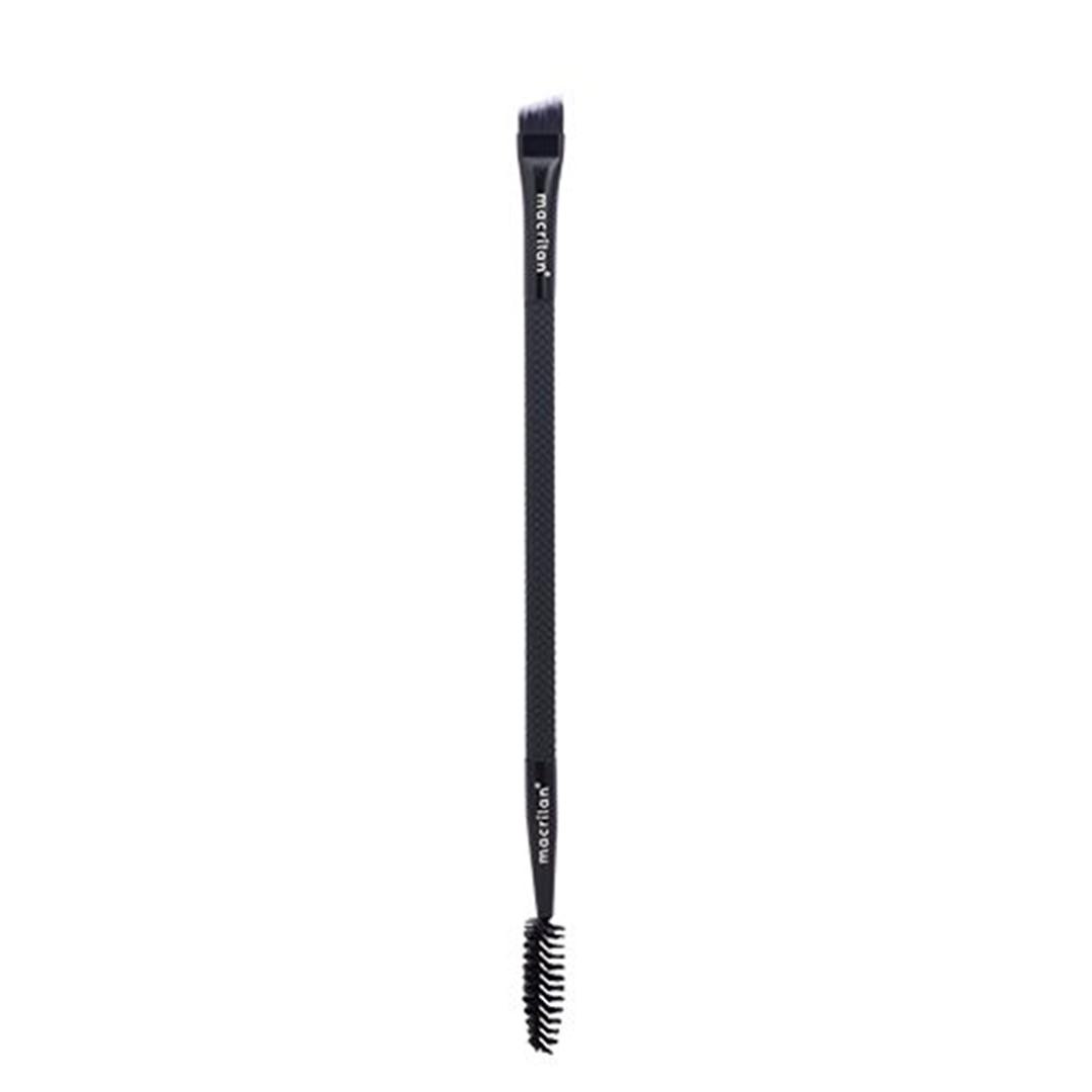 N12 Pincel Duplo Chanfrado e Escova - Noir Collection - Macrilan